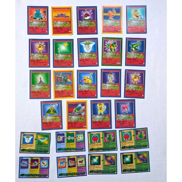 Vintage Pukey-mon Card Lot of 27 Parody TCG 2000 Pacific - Picture 1 of 8